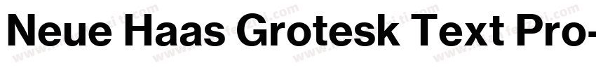 Neue Haas Grotesk Text Pro字体转换